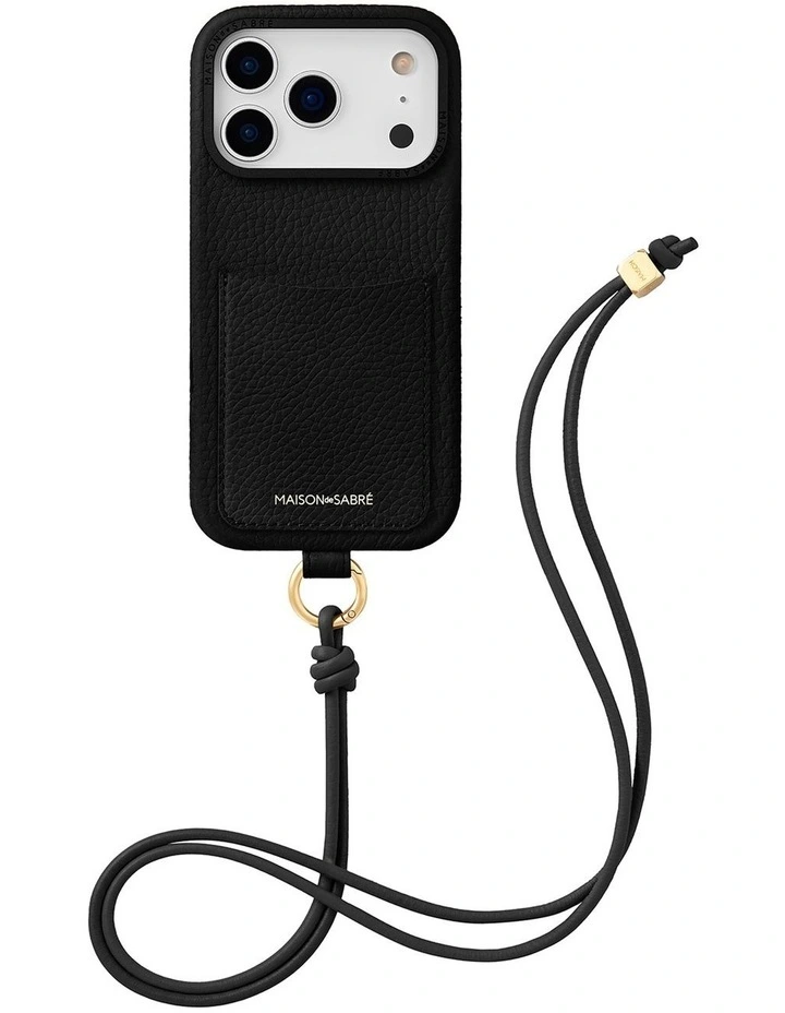 The Sling Phone Case iPhone 18 Pro Max in Black Caviar image 2