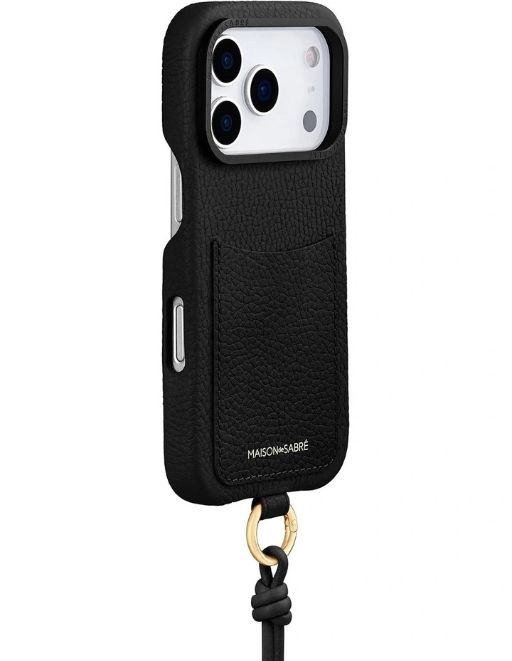 The Sling Phone Case iPhone 18 Pro Max in Black Caviar image 3