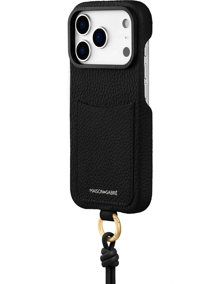 The Sling Phone Case iPhone 18 Pro Max in Black Caviar image 4