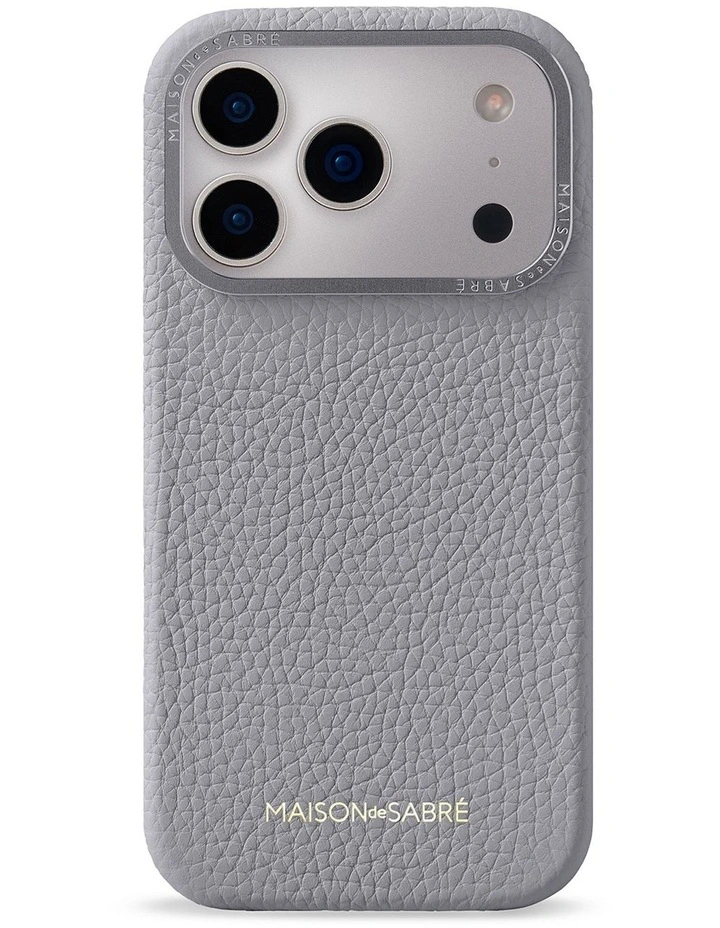 Leather Phone Case iPhone 17 Pro in Dove Grey image 1