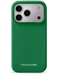 Leather Phone Case iPhone 18 Pro in Emerald Green