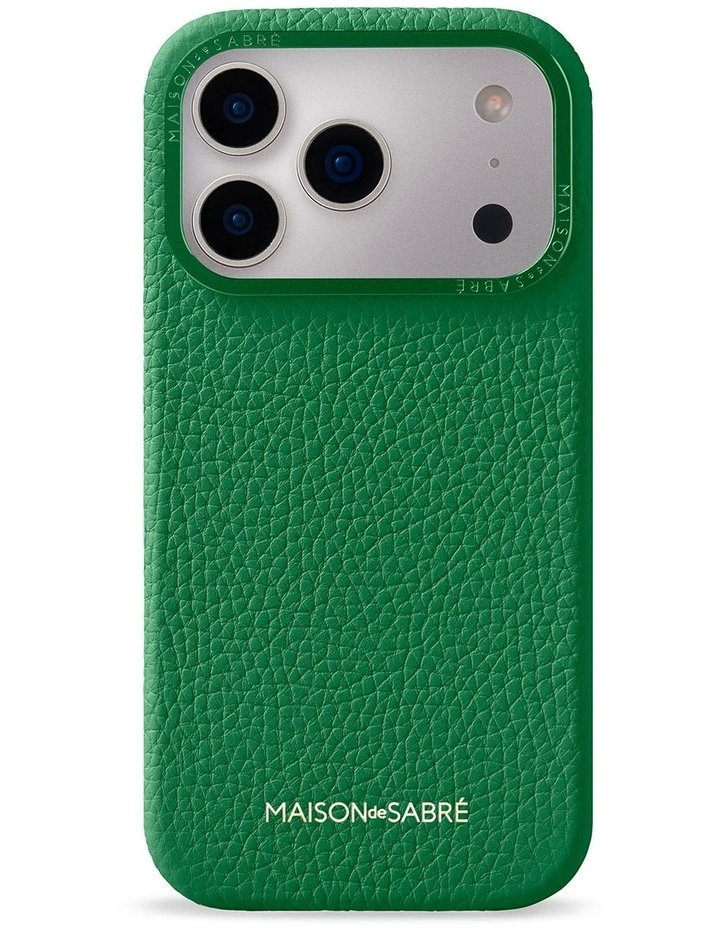 Leather Phone Case iPhone 18 Pro in Emerald Green image 1