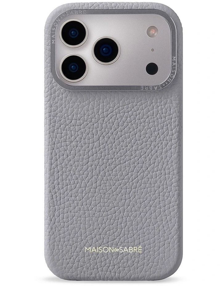 Leather Phone Case iPhone 18 Pro in Dove Grey image 1