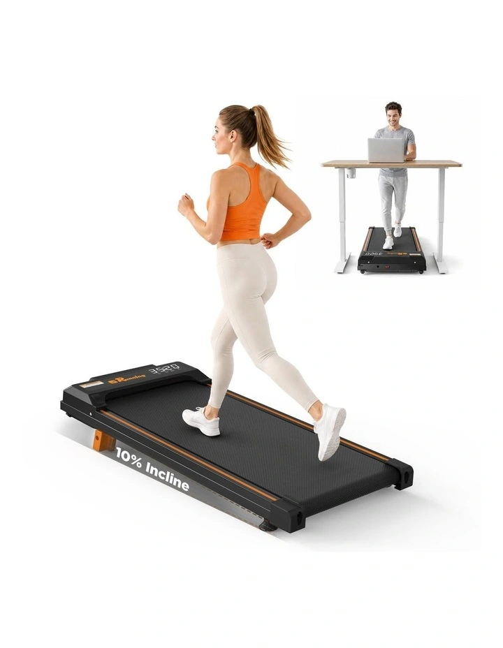 Walking Pad Treadmill for Home - Under Desk Portable Mini Compact Walk Pads for Small Space, Black image 7