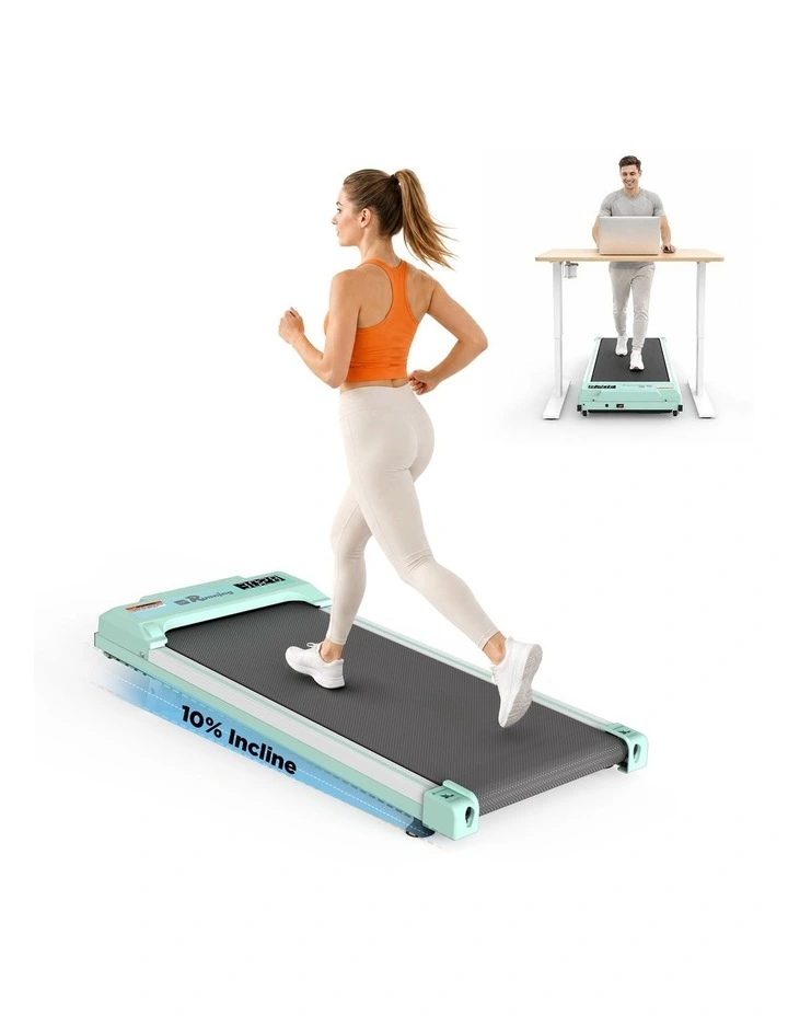 Walking Pad Treadmill for Home - Under Desk Portable Mini Compact Walk Pads for Small Space, Green image 7