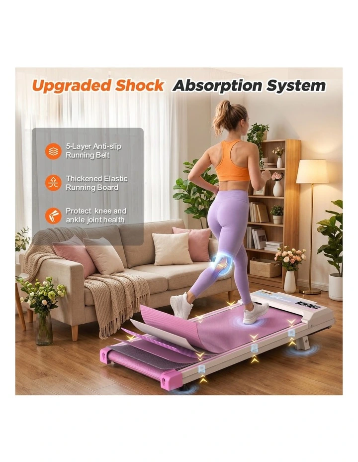Walking Pad Treadmill for Home - Under Desk Portable Mini Compact Walk Pads for Small Space, Green image 3