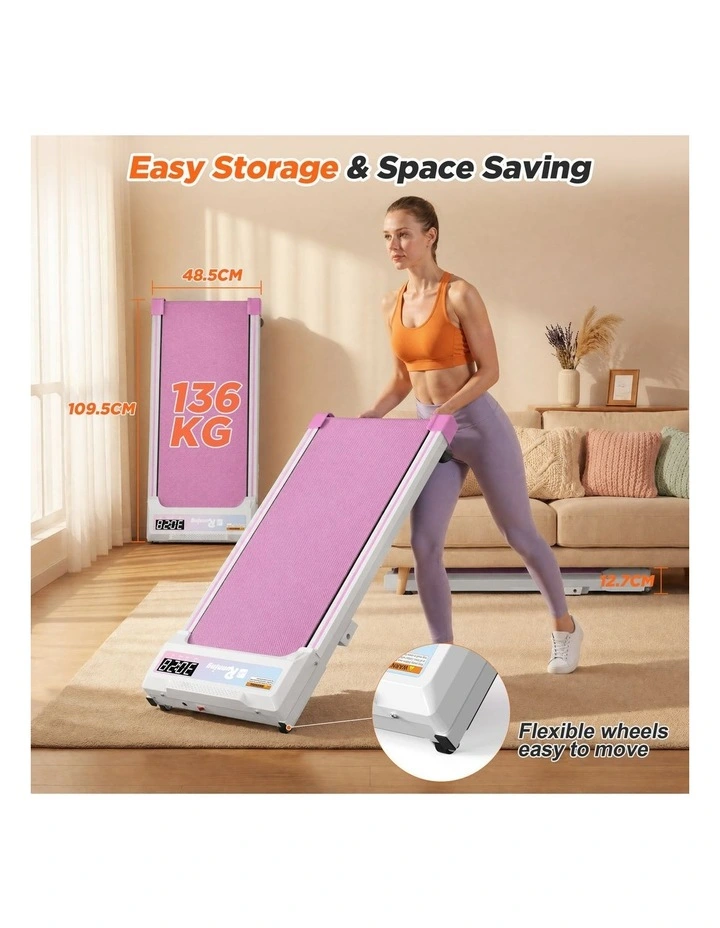 Walking Pad Treadmill for Home - Under Desk Portable Mini Compact Walk Pads for Small Space, Green image 4