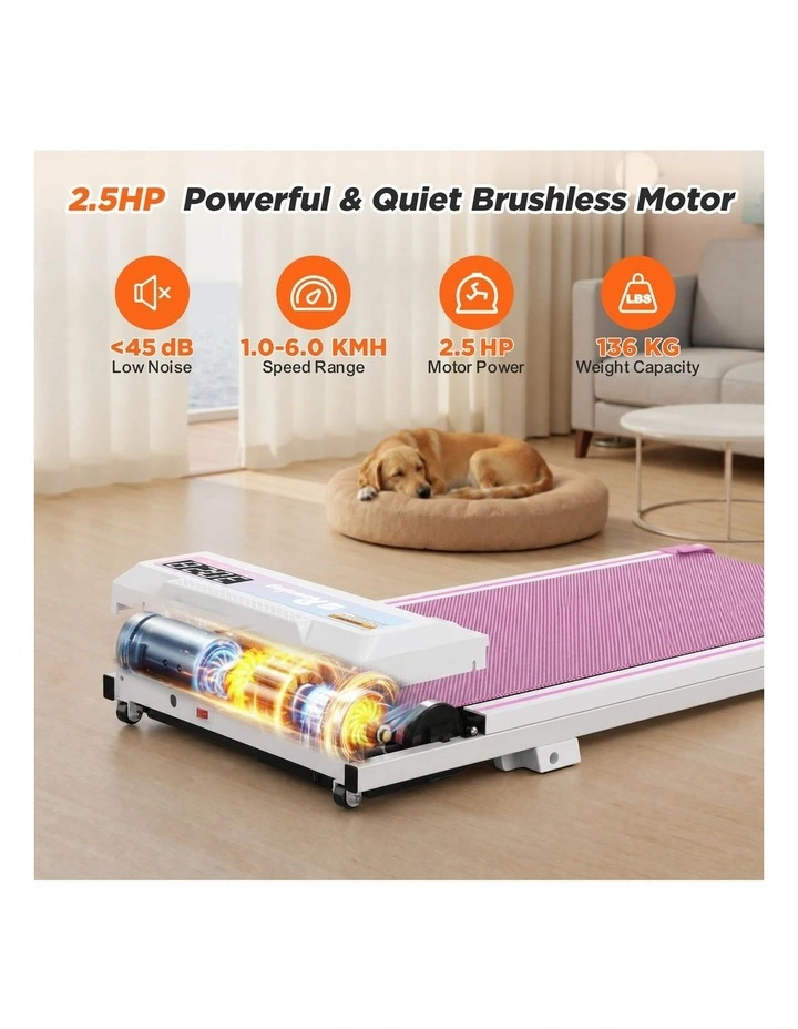 Walking Pad Treadmill for Home - Under Desk Portable Mini Compact Walk Pads for Small Space, Green image 5