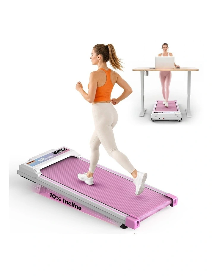 Walking Pad Treadmill for Home - Under Desk Portable Mini Compact Walk Pads for Small Space, Green image 7
