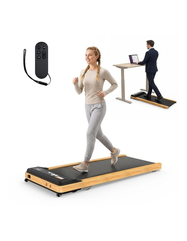 Wooden Walking Pad for Home, Under Desk Treadmills Portable Mini Compact Walk Pads for Small Space image 7