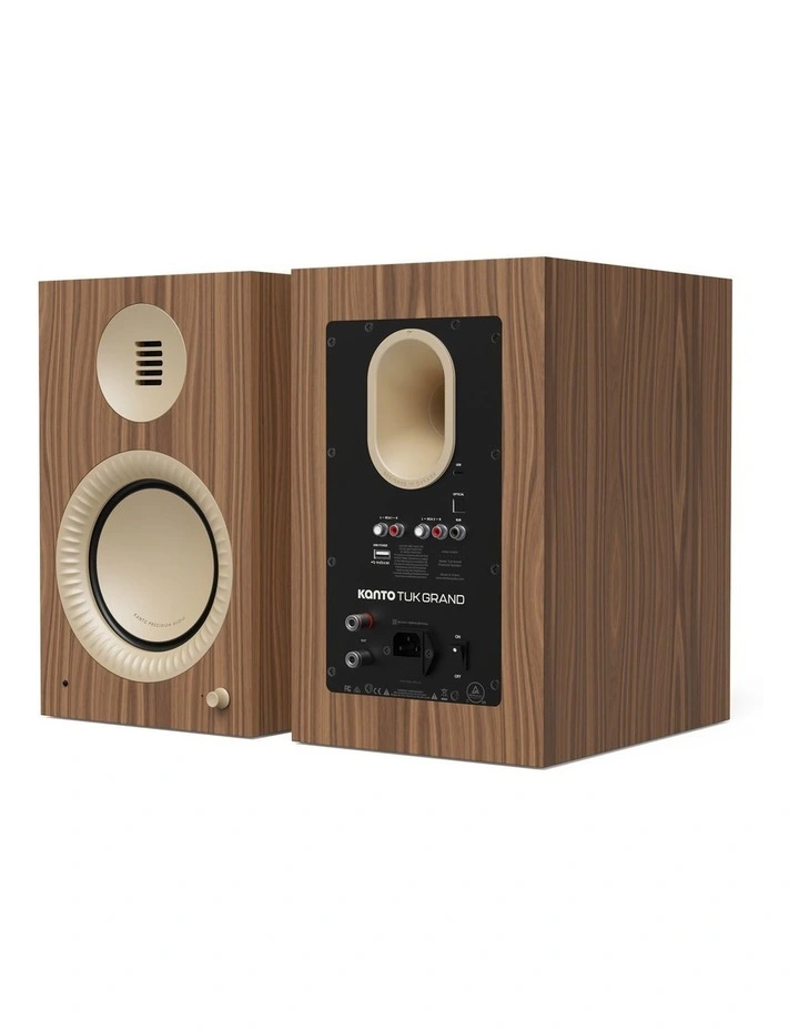 Kanto TUK Grand (2nd Gen) 320W Powered Speaker System - Matte Walnut/Rose Gold image 2