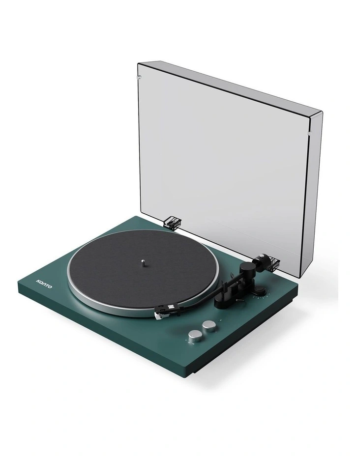 Kanto OBI3 (2nd Gen) Turntable with Bluetooth 5.3, Preamp, and Pitch Control - Matte Green image 2