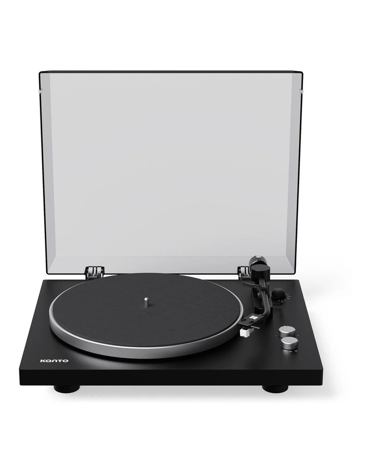 Kanto OBI3 (2nd Gen) Turntable with Bluetooth 5.3, Preamp, and Pitch Control - Matte Black image 1