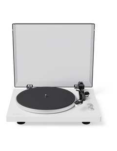 Kanto OBI3 (2nd Gen) Turntable with Bluetooth 5.3, Preamp, and Pitch Control - Matte White