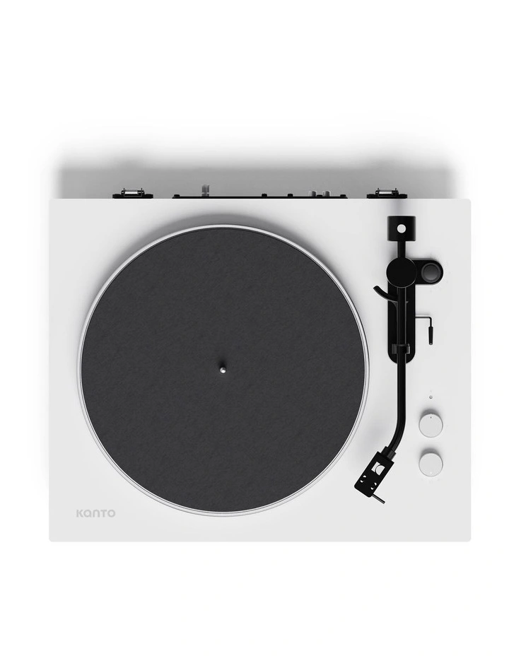Kanto OBI3 (2nd Gen) Turntable with Bluetooth 5.3, Preamp, and Pitch Control - Matte White image 3
