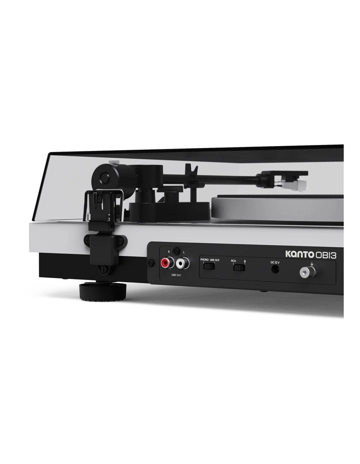 Kanto OBI3 (2nd Gen) Turntable with Bluetooth 5.3, Preamp, and Pitch Control - Matte White image 4