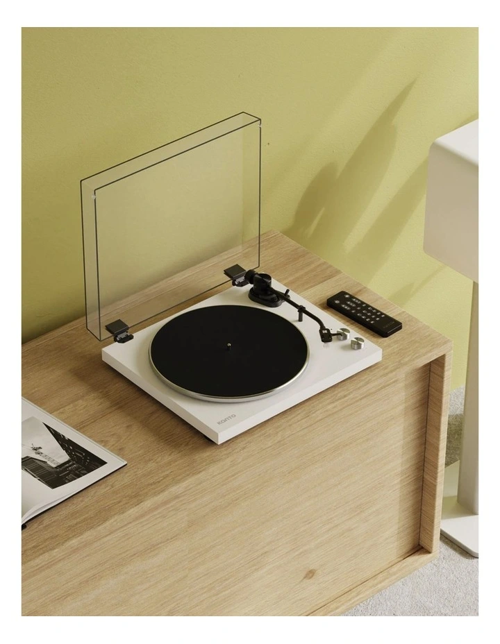 Kanto OBI3 (2nd Gen) Turntable with Bluetooth 5.3, Preamp, and Pitch Control - Matte White image 5