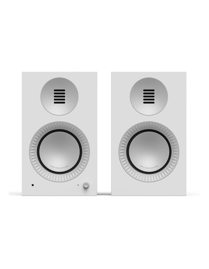 Kanto TUK (2nd Gen) 260W Powered Speaker System - Matte White/Aluminium image 1