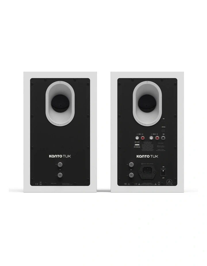 Kanto TUK (2nd Gen) 260W Powered Speaker System - Matte White/Aluminium image 3