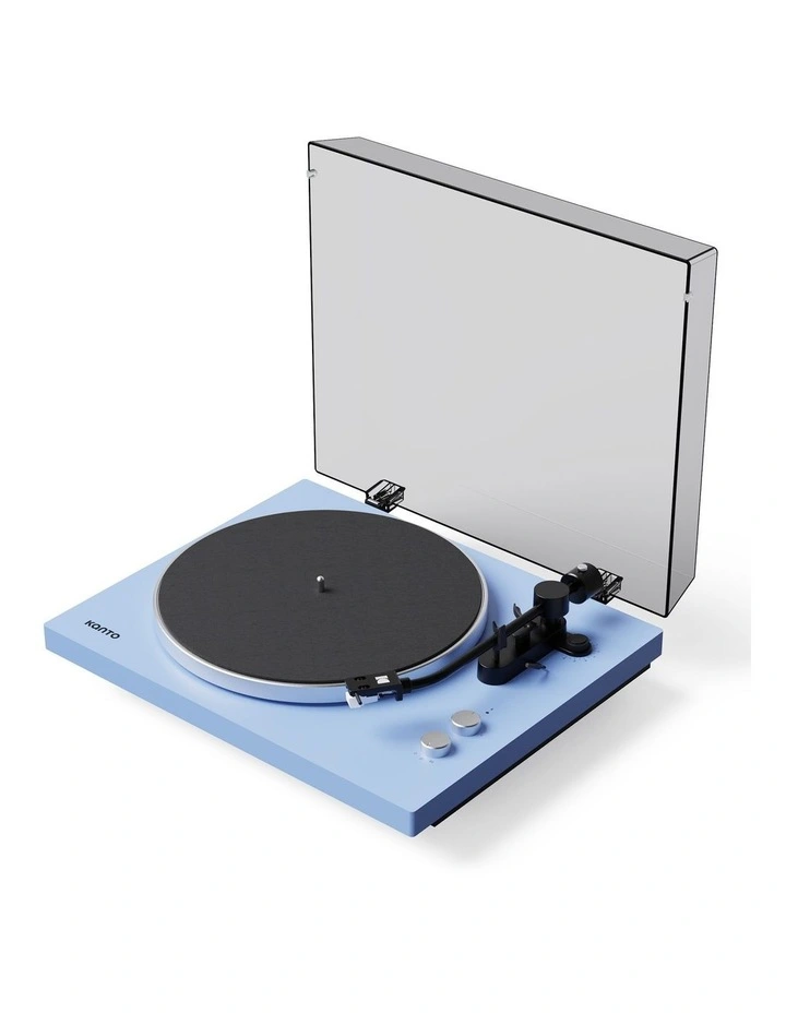 Kanto OBI3 (2nd Gen) Turntable with Bluetooth 5.3, Preamp, and Pitch Control - Matte Ice Blue image 2