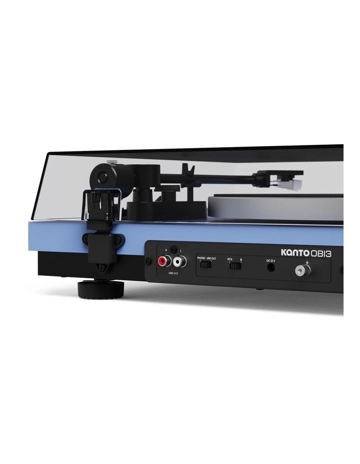 Kanto OBI3 (2nd Gen) Turntable with Bluetooth 5.3, Preamp, and Pitch Control - Matte Ice Blue image 4