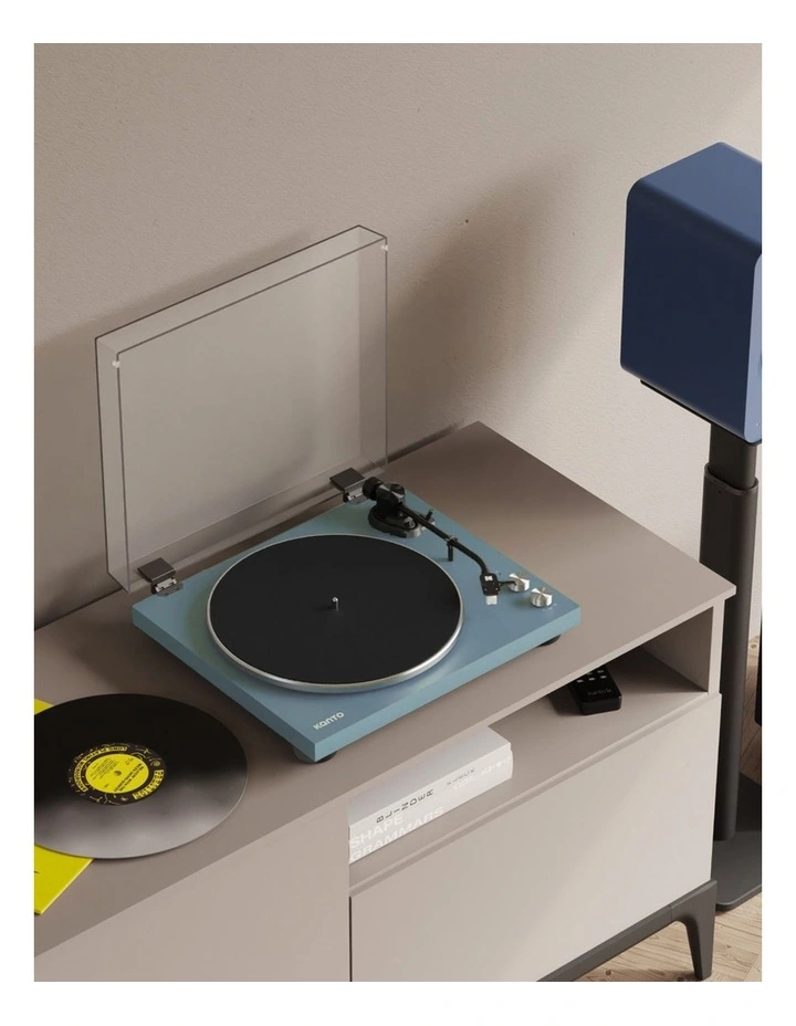 Kanto OBI3 (2nd Gen) Turntable with Bluetooth 5.3, Preamp, and Pitch Control - Matte Ice Blue image 5
