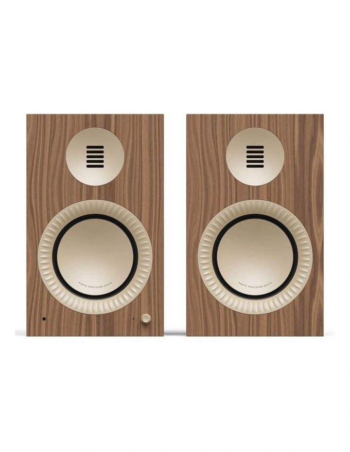 Kanto TUK Grand (2nd Gen) Passive Speaker System - Matte Walnut/Rose Gold image 1