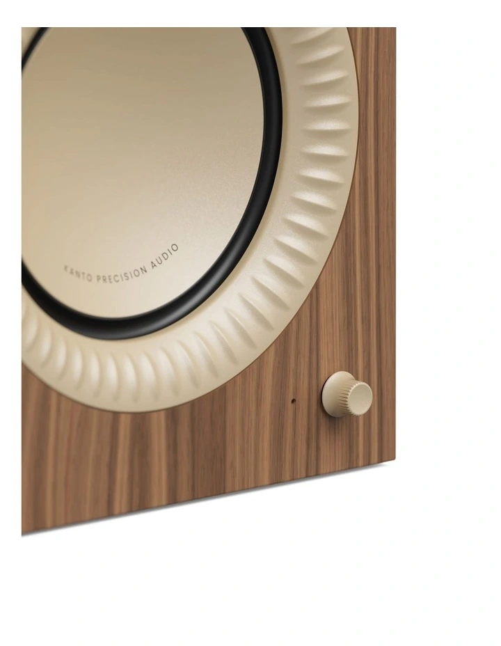Kanto TUK Grand (2nd Gen) Passive Speaker System - Matte Walnut/Rose Gold image 4