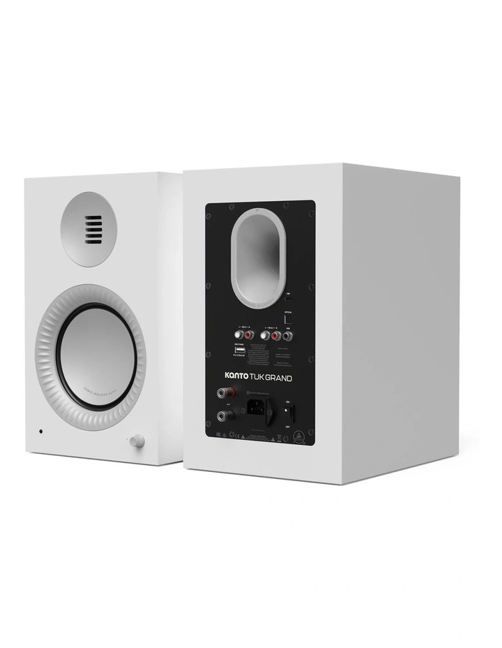Kanto TUK Grand (2nd Gen) Passive Speaker System - Matte White/Aluminium image 2
