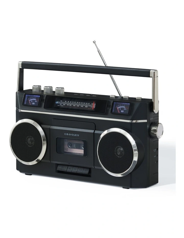Crosley Blast Boombox Cassette Player - Black image 2