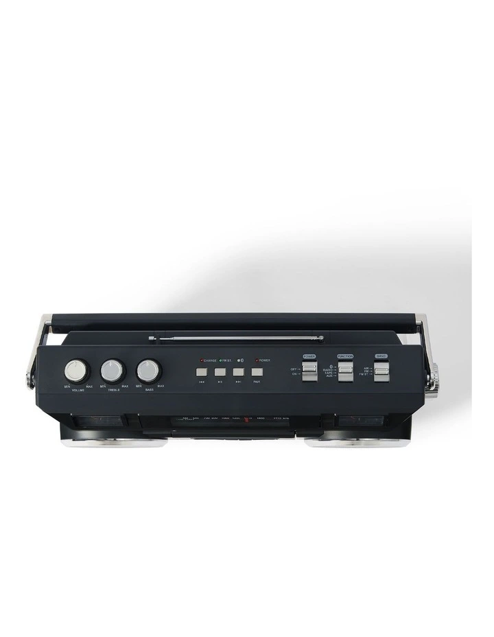 Crosley Blast Boombox Cassette Player - Black image 4
