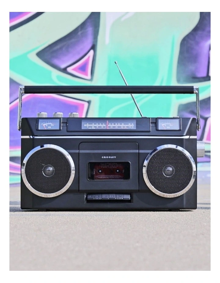 Crosley Blast Boombox Cassette Player - Black image 5