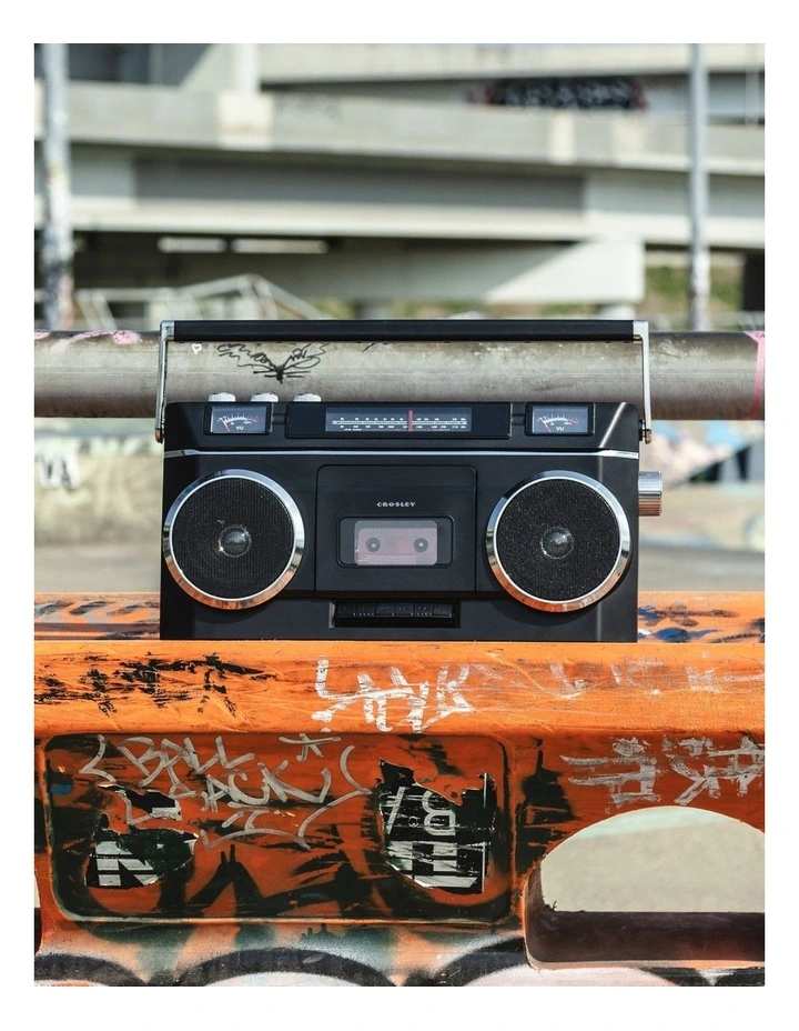 Crosley Blast Boombox Cassette Player - Black image 7
