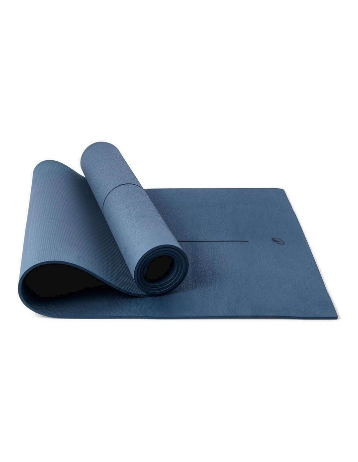 Decathlon - Beginner Yoga Mat 180 cm x 58 cm x 5 mm - Dark Blue image 1