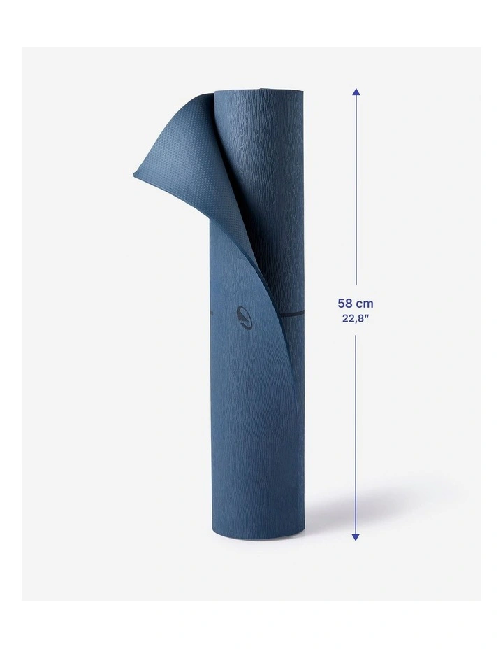 Decathlon - Beginner Yoga Mat 180 cm x 58 cm x 5 mm - Dark Blue image 6