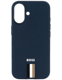 BOSS iPhone 16 Iconic Navy Case