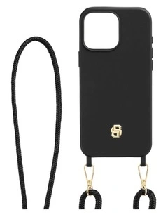 BOSS iPhone 16 Pro Max Double B Black/Gold Case