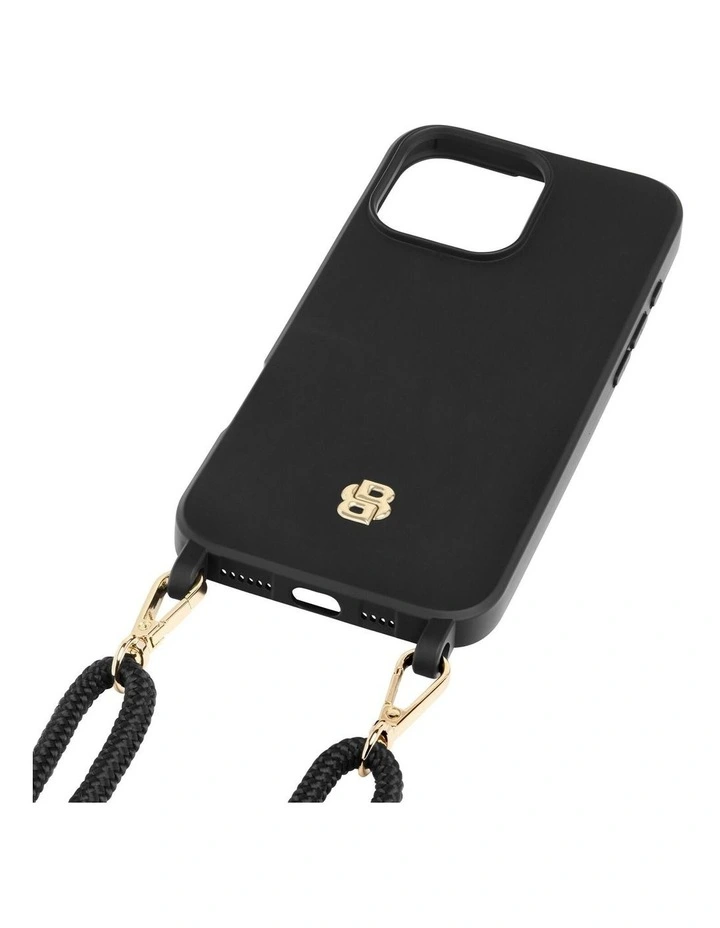 BOSS iPhone 16 Pro Max Double B Black/Gold Case image 3