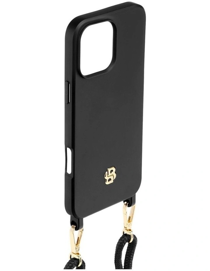 BOSS iPhone 16 Pro Max Double B Black/Gold Case image 5