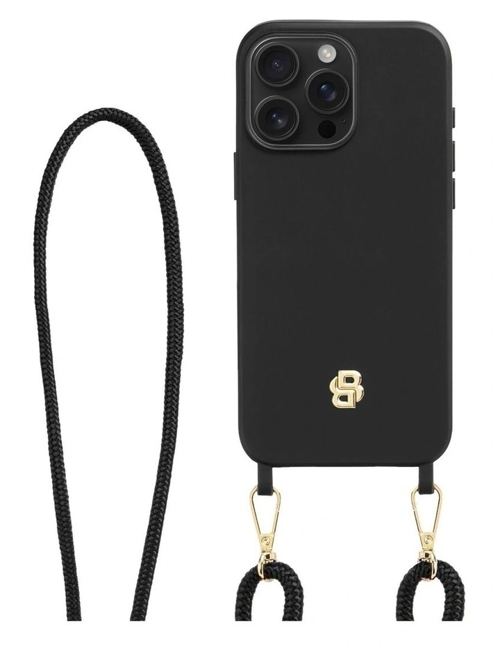 BOSS iPhone 16 Pro Max Double B Black/Gold Case image 6