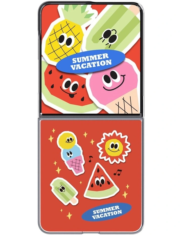 Samsung Flipsuit Card with Case Summer Vacation (Red) image 1