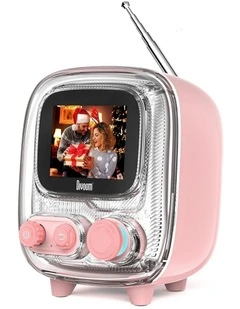 Divoom Tiivoo-2 Photo Album & Lyrics Speaker - Pink
