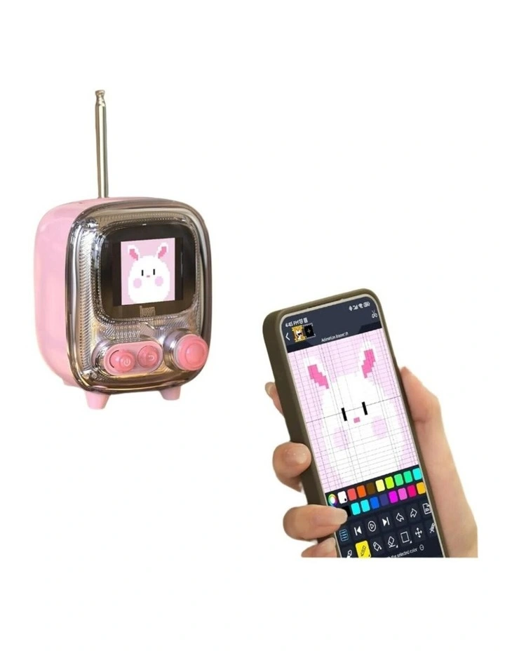 Divoom Tiivoo-2 Photo Album & Lyrics Speaker - Pink image 4