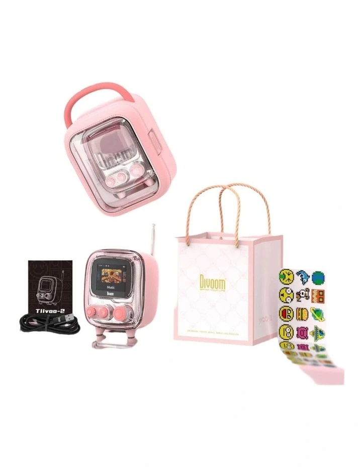 Divoom Tiivoo-2 Photo Album & Lyrics Speaker - Pink image 5