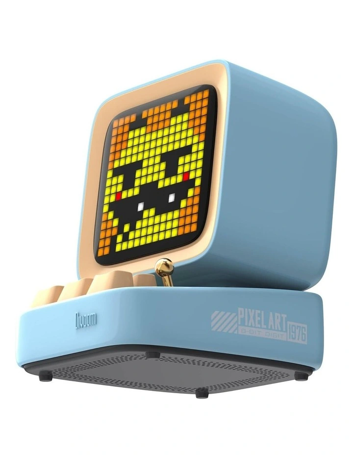 Divoom Ditoo-Mic Mini Karaoke Machine Pixel Art Bluetooth Speaker - Blue image 2
