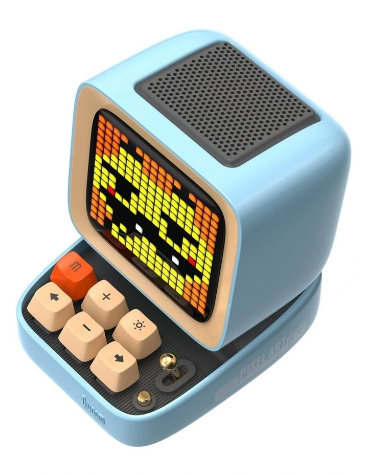 Divoom Ditoo-Mic Mini Karaoke Machine Pixel Art Bluetooth Speaker - Blue image 3