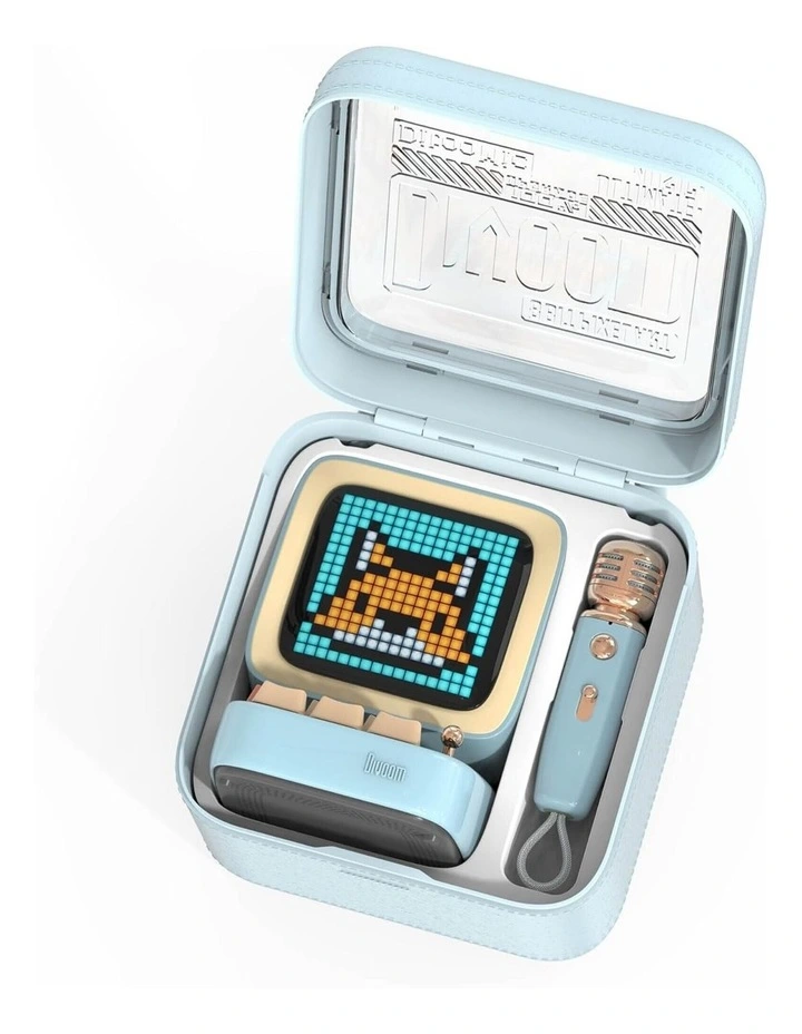 Divoom Ditoo-Mic Mini Karaoke Machine Pixel Art Bluetooth Speaker - Blue image 5