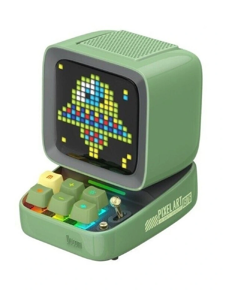 Divoom DITOO PRO Retro Pixelart 15-Watt Bluetooth Speaker - Green image 1