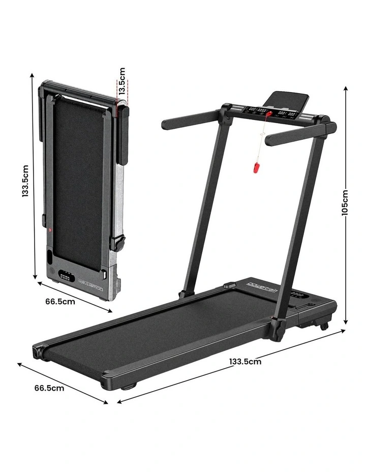 Powertrain V200 3.0HP 2-in-1 Foldable Electric Walking Pad 14kph Under Desk Running Machine Home Gym image 2