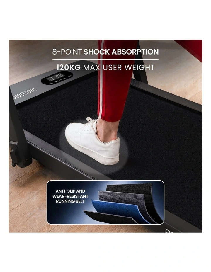 Powertrain V200 3.0HP 2-in-1 Foldable Electric Walking Pad 14kph Under Desk Running Machine Home Gym image 5
